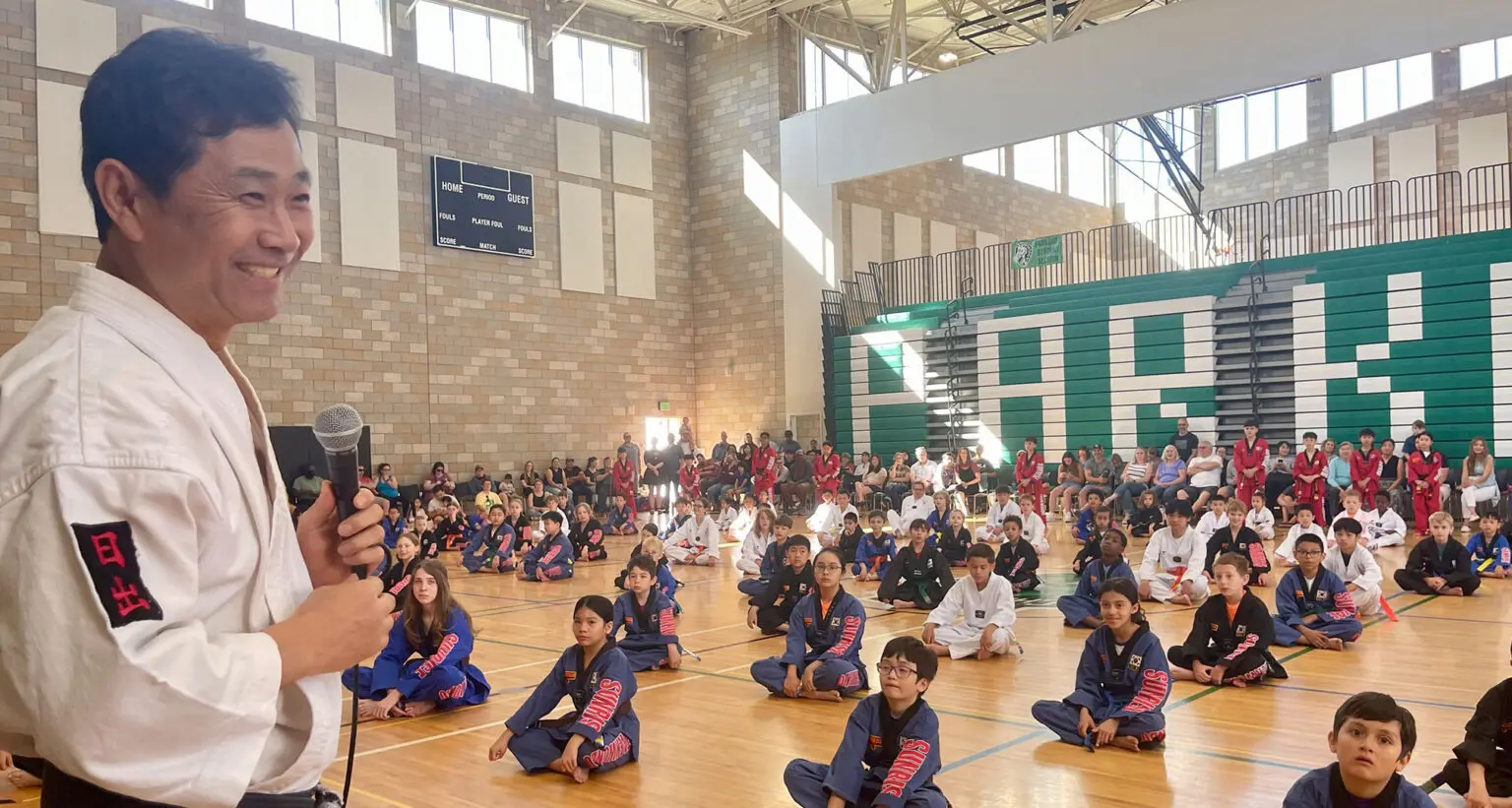 Instructors and students at Sunrise Taekwondo in Happy Valley